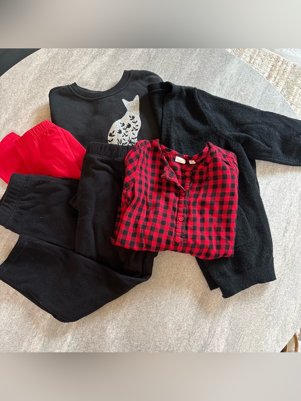5 PIECE BUNDLE Black & Red TODDLER SIZE 5T-6
